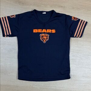 Franklin CHICAGO BEARS M 8/10 Kids Navy Blue Mesh Football Jersey T-Shirt